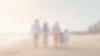 Multi-generational family strolling on the beach